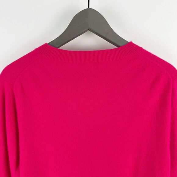 J. Crew Cashmere Women's Classic Fit Pink Crewneck Lightweight Sweater Large - Picture 7 of 16
